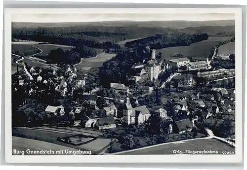 Kohren-Sahlis Fliegeraufnahme Burg Gnandstein *