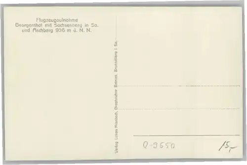 Sachsenberg-Georgenthal Fliegeraufnahme Jugendherberge Aschberg *