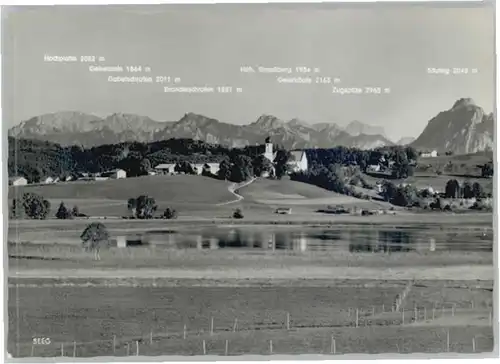 Seeg Hochplatte Gabelschrofen Geierkoepfe Zugspitze Saeuling *