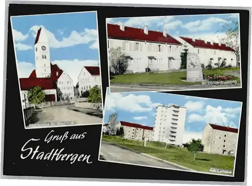 Stadtbergen St Nikolaus Kirche  St Ulrich Siedlung *