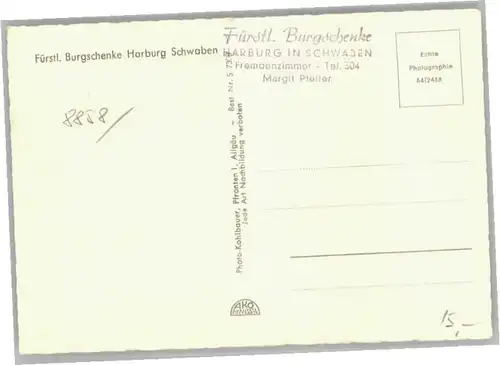 Harburg Schwaben Burgschenke *