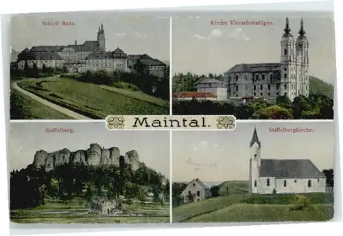 Schloss Banz Vierzehnheiligen Staffelberg Maintal *