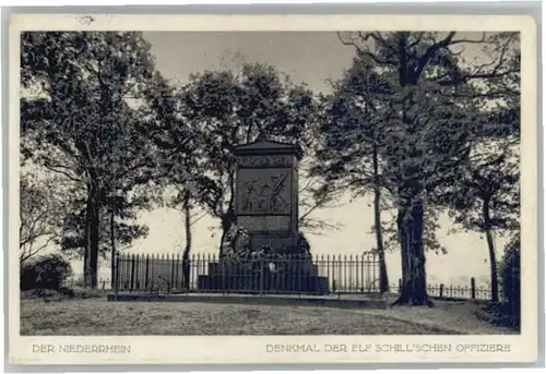 Wesel Rhein Denkmal Schill Offizier x