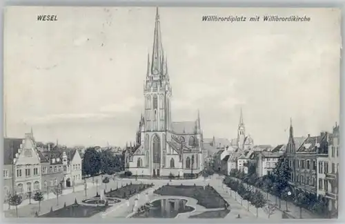 Wesel Rhein Willibrordiplatz Willibrordikirche x