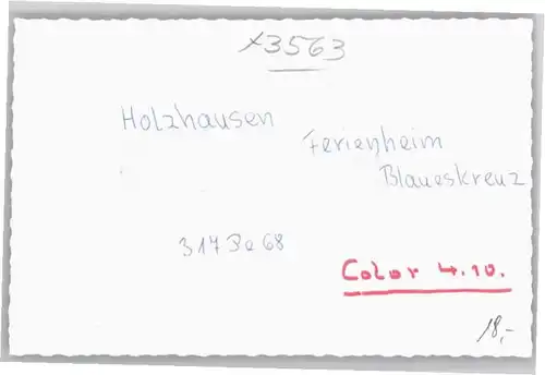 Holzhausen Huenstein Ferienheim Blaueskreuz *