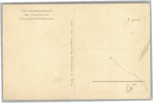 Holthausen Duesseldorf Holthausen Duesseldorf Verwaltungsgebaeude Persil Henkel * / Duesseldorf /Duesseldorf Stadtkreis