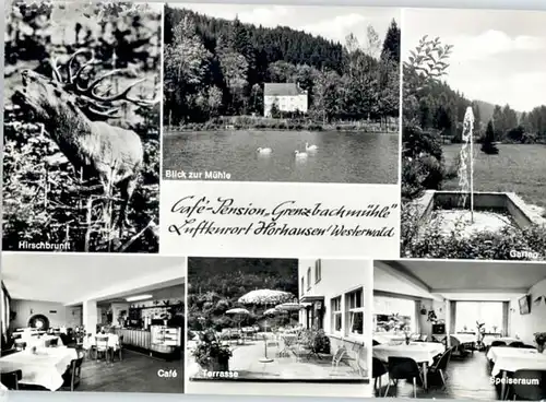 we71171 Horhausen Westerwald Cafe Pension Grenzbach-Muehle x Kategorie. Horhausen (Westerwald) Alte Ansichtskarten