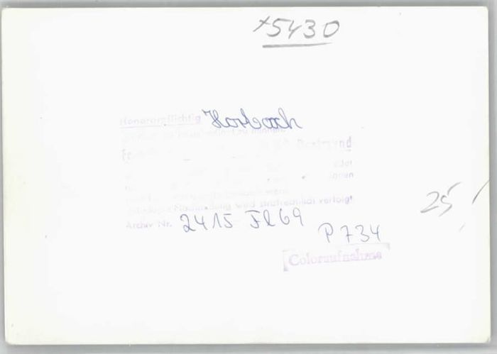 Horbach Westerwald Fliegeraufnahme * Nr. we71652 oldthing