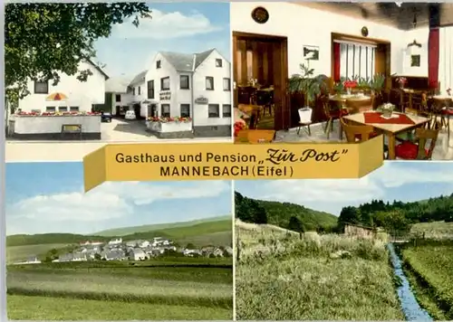 Mannebach Eifel Gaststaette Pension zur Post *