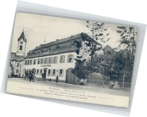 Singhofen Gasthof Minor zum goldnen Brunnen *