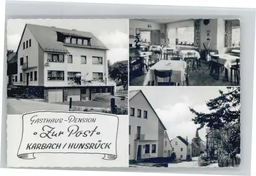 Karbach Hunsrueck Gasthaus Pension zur Post x