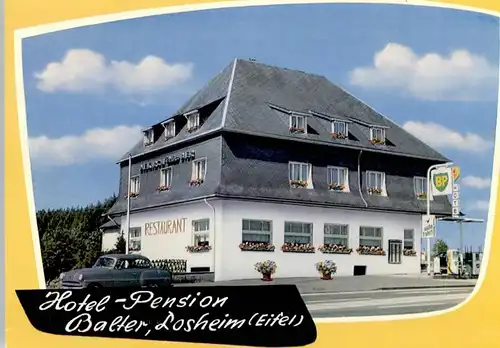 Losheim Eifel Hotel Pension Balter BP Tankstelle *