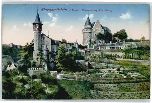 Ehrenbreitstein Klausenburg Rheinburg *