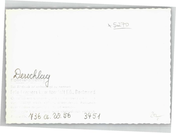 Derschlag * Nr. we76561 oldthing Ansichtskarten NordrheinWestfalen