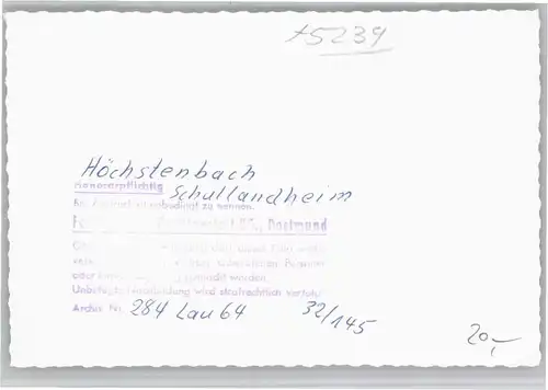 Hoechstenbach Schullandheim *