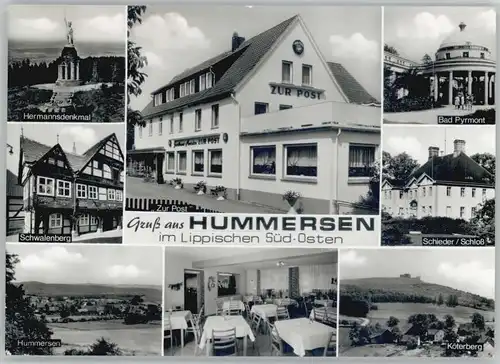 Hummersen Schwalenberg Hermanns Denkmal Schloss Schieder x