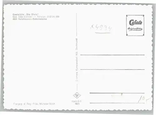 Holzhausen-Externsteine Fliegeraufnahme Gaststaette Die Diele *