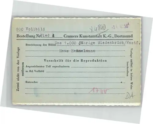 Wiedenbrueck Haus Hemmelmann *