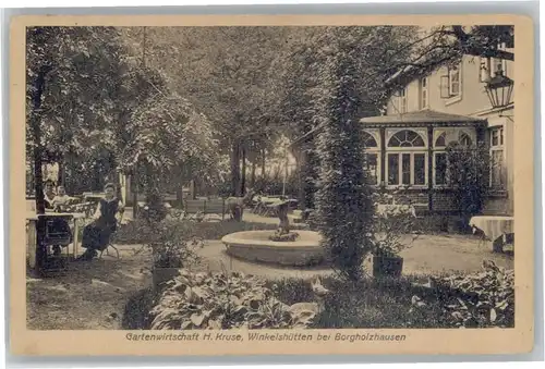 Winkelshuetten Winkelshuetten Gartenwirtschaft H. Kruse x / Borgholzhausen /Guetersloh LKR