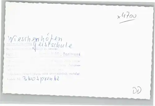 Wiescherhoefen Geistschule *