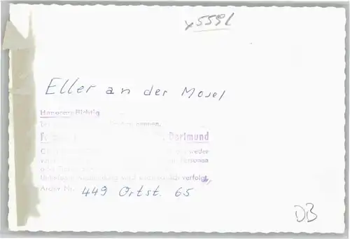 Eller Mosel Eller  * / Ediger-Eller /Cochem-Zell LKR