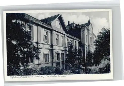 Olsberg Sanatorium Dr Gruene *