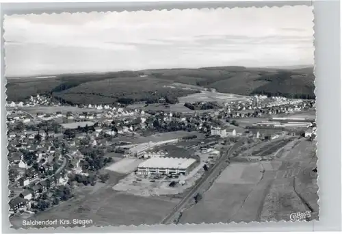 we89698 Salchendorf Neunkirchen Fliegeraufnahme * Kategorie. Neunkirchen Alte Ansichtskarten