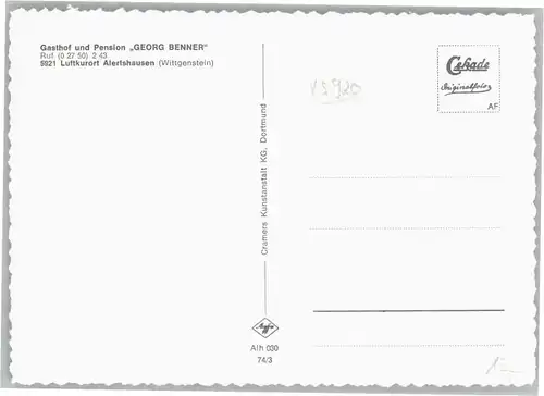 Alertshausen Gasthof Pension Georg Benner *