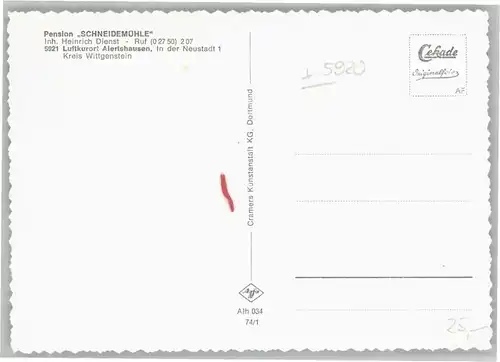 Alertshausen Pension Schneidemuehle *