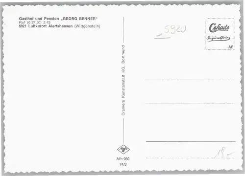 Alertshausen Gasthof Pension Georg Benner *