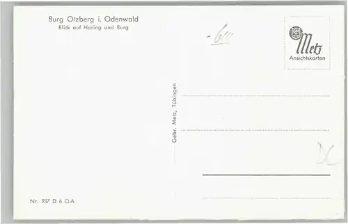 Otzberg Odenwald Otzberg Hering Burg * / Otzberg /Darmstadt-Dieburg LKR