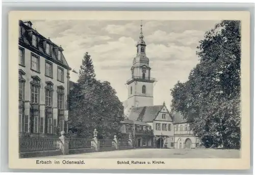 Erbach Odenwald Schloss Rathaus *