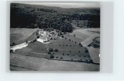 Bremhof Odenwald Fliegeraufnahme Gasthaus Pension J. Stier *