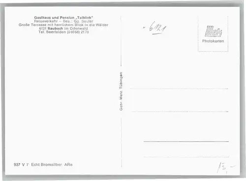 Raubach Odenwald Gasthaus Pension Talblick *