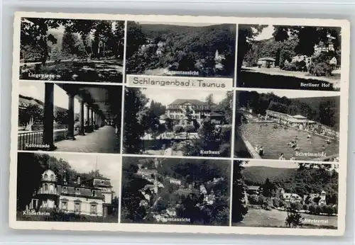 Schlangenbad Taunus Berliner Hof Schwimmbad Schweizertal *