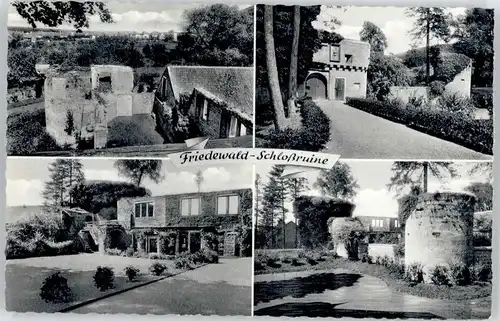 we98560 Friedewald Hessen Friedewald Schlossruine * Kategorie. Friedewald Alte Ansichtskarten