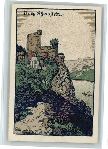 Trechtingshausen [handschriftlich] Burg Rheinstein *