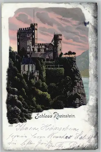 Trechtingshausen Trechtingshausen Schloss Rheinstein x / Trechtingshausen /Mainz-Bingen LKR