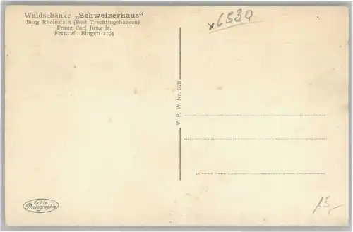 Trechtingshausen Burg Rheinstein Schweizerhaus *