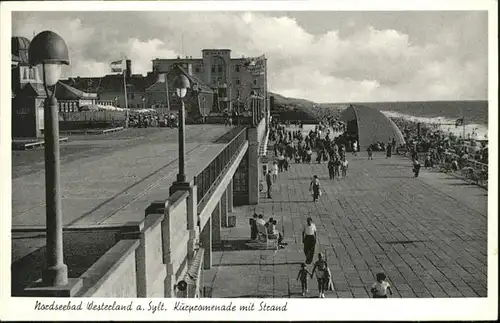 Westerland Sylt Promenade Strand / Westerland /Nordfriesland LKR