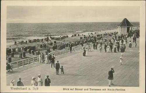 Westerland Sylt Strand Terrassen Musik Pavillon / Westerland /Nordfriesland LKR