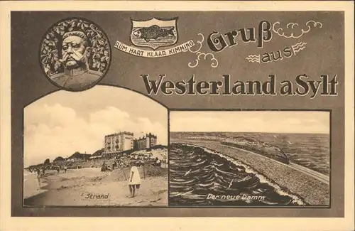 Westerland Sylt Strand Damm Ruem Hart Klaar Kimming / Westerland /Nordfriesland LKR