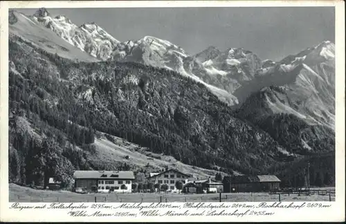 Birgsau Trettachspitze Maedelegabel / Oberstdorf /Oberallgaeu LKR