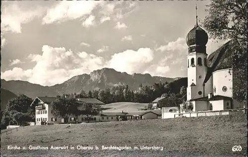 Oberau Berchtesgaden Gasthaus Auerwirt Untersberg / Berchtesgaden /Berchtesgadener Land LKR