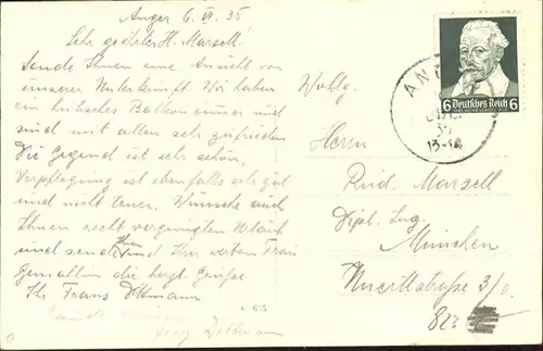 Anger Bayern [Handschriftlich] /  /