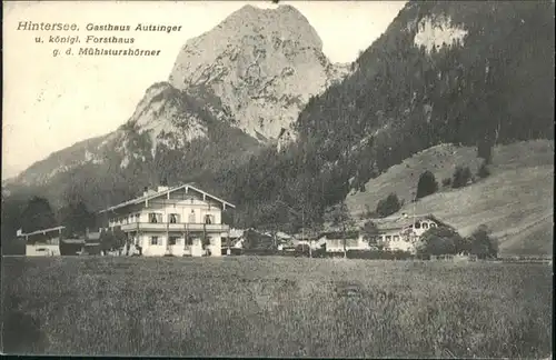 Hintersee Allgaeu Gasthaus Autzinger Forsthaus / Immenstadt i.Allgaeu /Oberallgaeu LKR