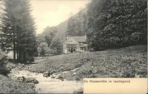 Lauchagrund Massenmuehle / Tabarz Thueringer Wald /Gotha LKR