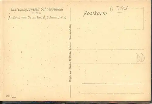 Schnepfenthal Erziehungsanstalt / Waltershausen /Gotha LKR