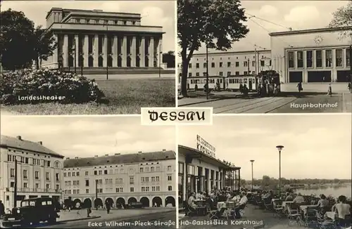 Dessau-Rosslau Hauptbahnhof Landestheater Kornhaus / Dessau-Rosslau /Anhalt-Bitterfeld LKR