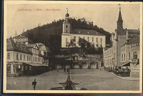 Leutenberg Thueringen Marktplatz / Leutenberg /Saalfeld-Rudolstadt LKR